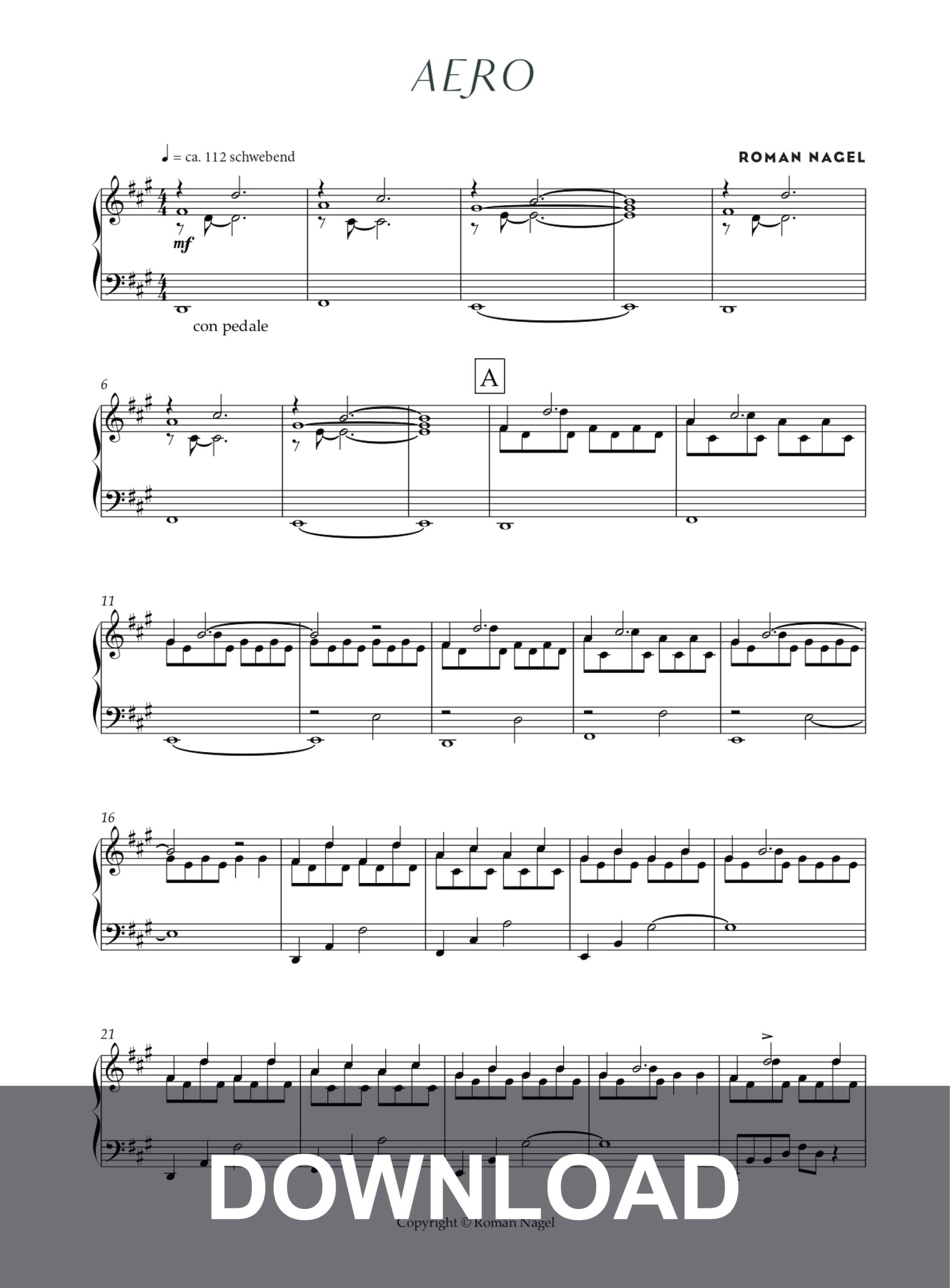 Aero – Sheet Music – Download