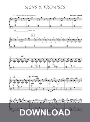 Signs & Promises – Sheet Music – Download