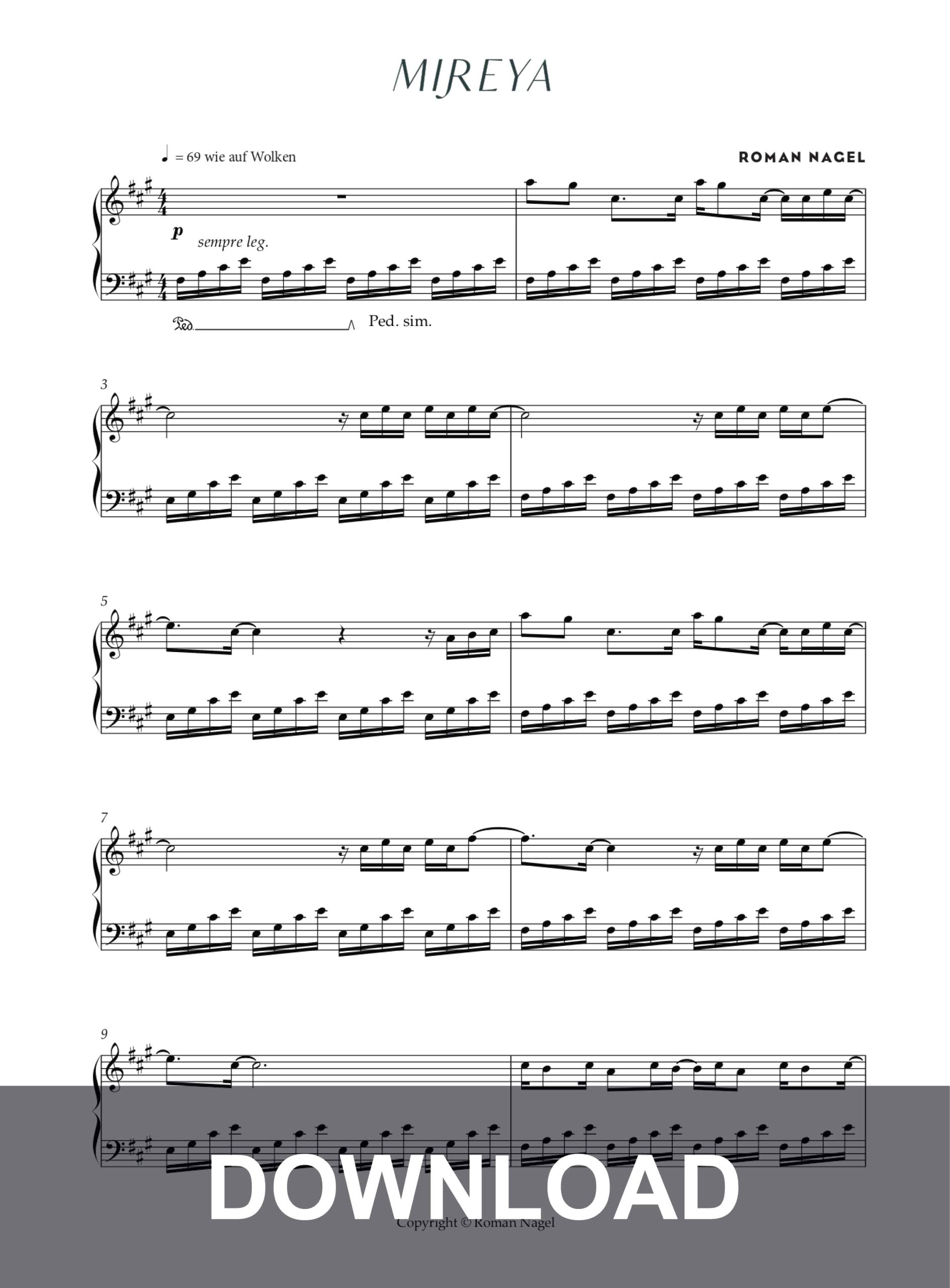 Mireya – Sheet Music – Download